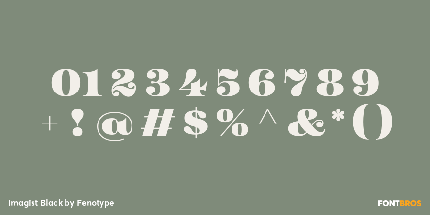 Imagist Black Font Poster #4