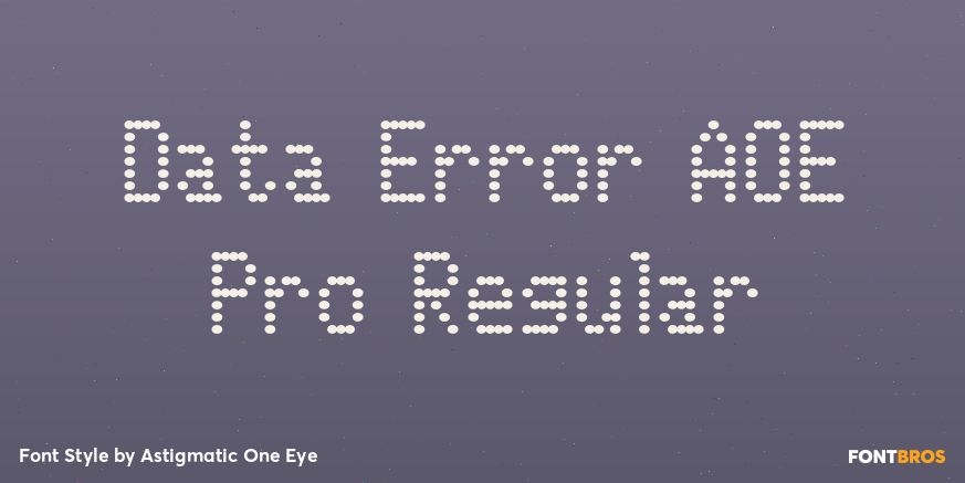 Data Error AOE Pro Regular Poster