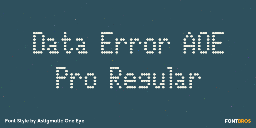 Data Error AOE Pro Regular Poster