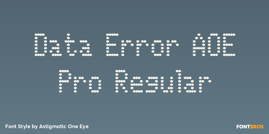 Data Error AOE Pro Regular Poster
