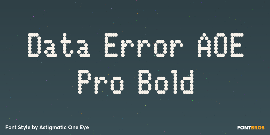 Data Error AOE Pro Bold Poster