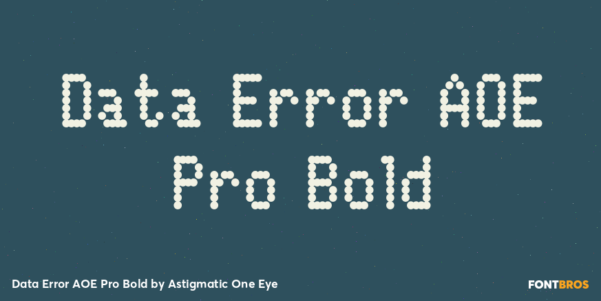 Data Error AOE Pro Bold Poster