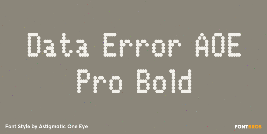 Data Error AOE Pro Bold Poster
