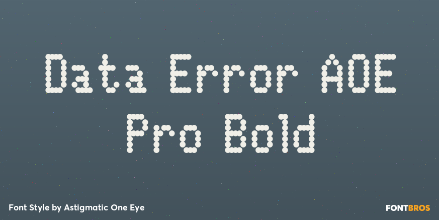 Data Error AOE Pro Bold Poster