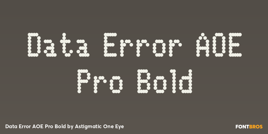 Data Error AOE Pro Bold Poster