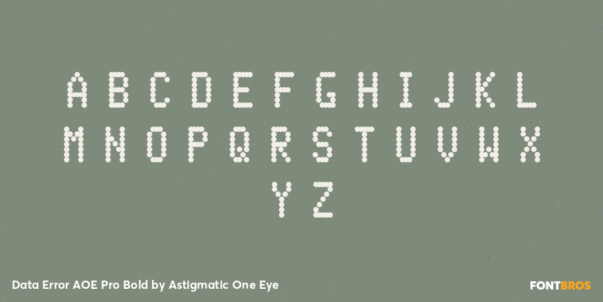 Data Error AOE Pro Bold Font Poster #1