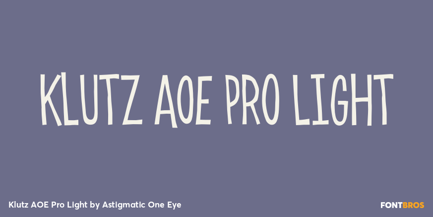 Klutz AOE Pro Light Poster