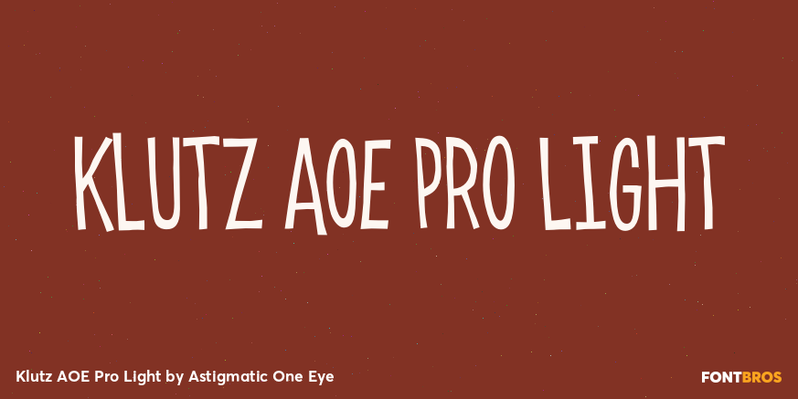 Klutz AOE Pro Light Poster