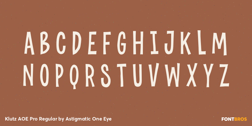Klutz AOE Pro Regular Font Poster #3