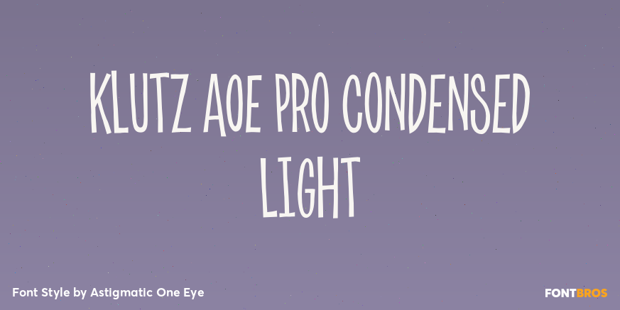 Klutz AOE Pro Condensed Light Poster