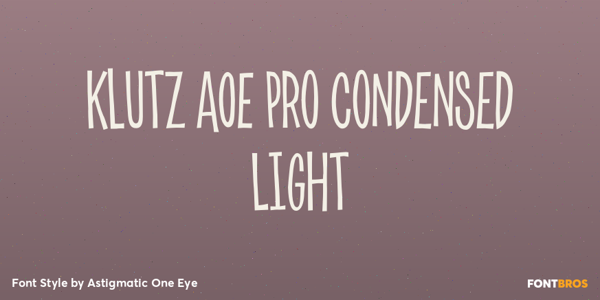 Klutz AOE Pro Condensed Light Poster