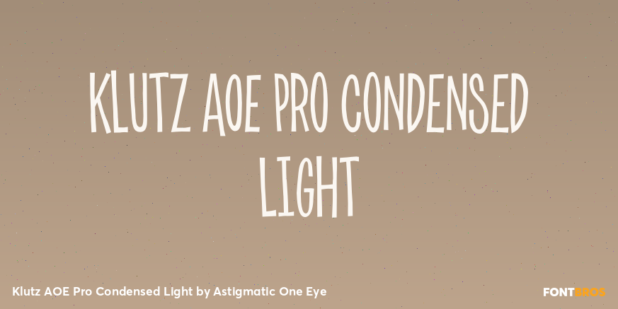 Klutz AOE Pro Condensed Light Poster