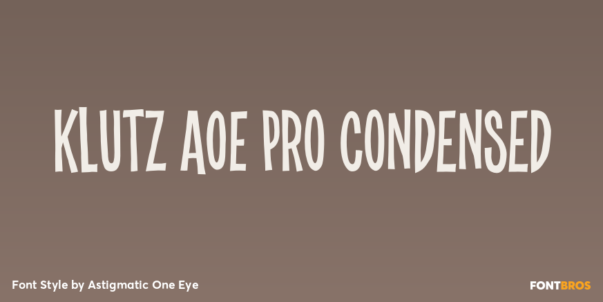 Klutz AOE Pro Condensed Poster