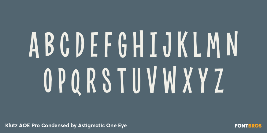Klutz AOE Pro Condensed Font Poster #2