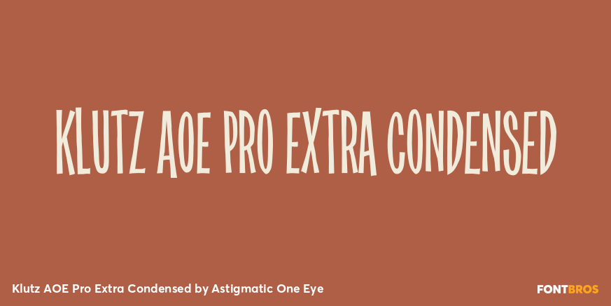 Klutz AOE Pro Extra Condensed Poster