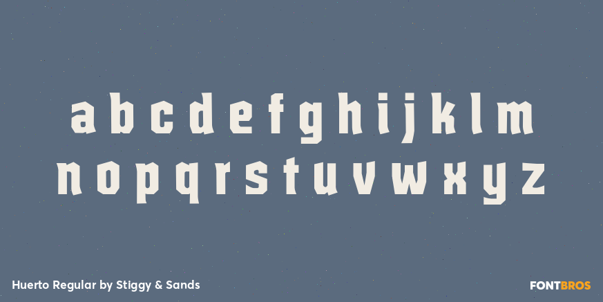 Huerto Regular Font Poster #3