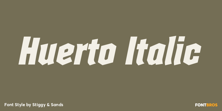 Huerto Italic Poster