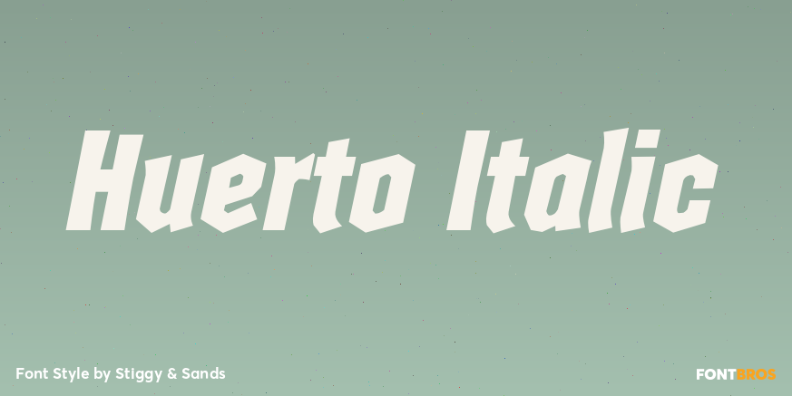 Huerto Italic Poster