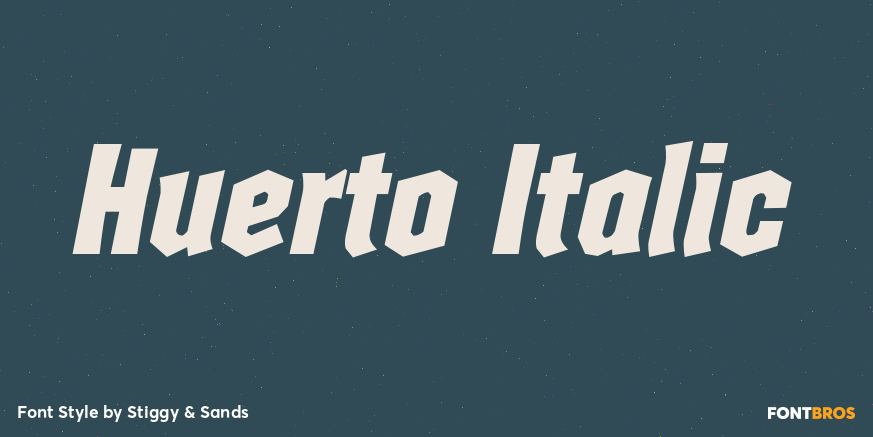 Huerto Italic Poster