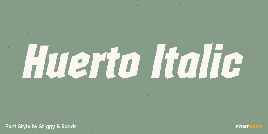 Huerto Italic Poster