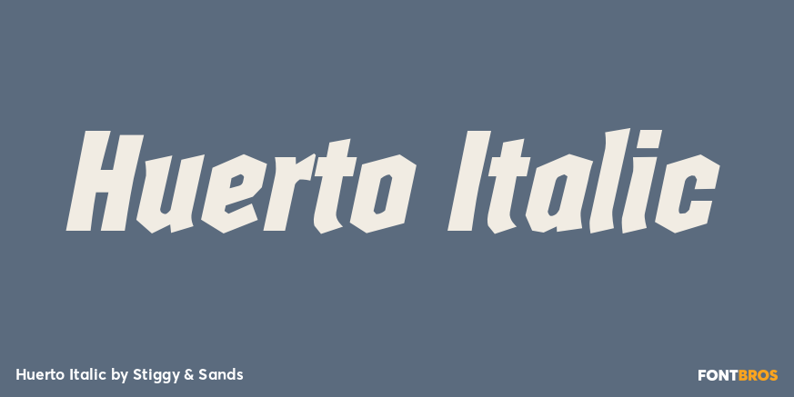 Huerto Italic Poster