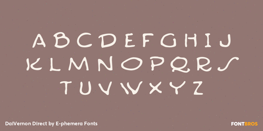 DaiVernon Direct Font Poster #2