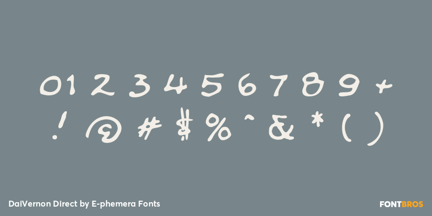 DaiVernon Direct Font Poster #4