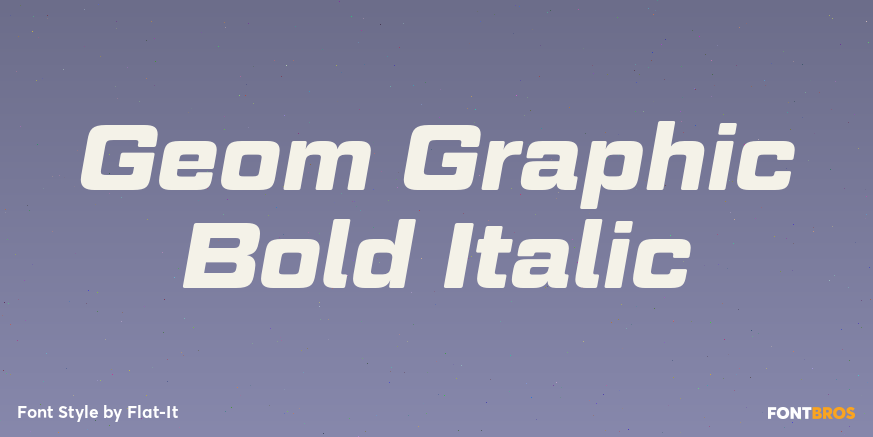 Geom Graphic Bold Italic Poster