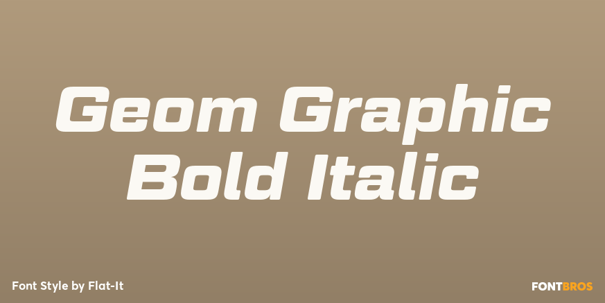 Geom Graphic Bold Italic Poster