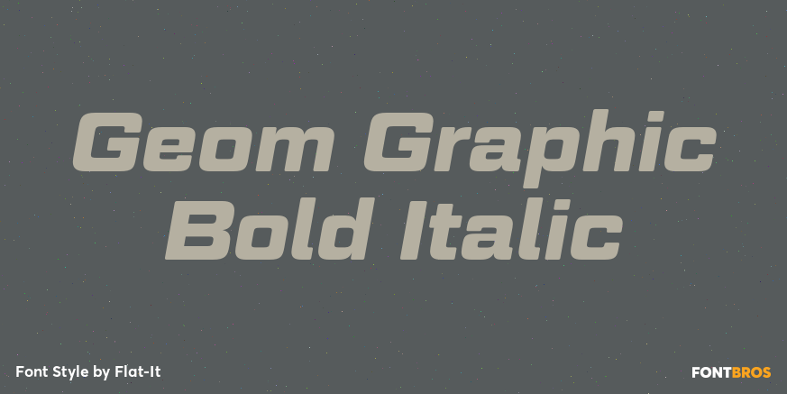 Geom Graphic Bold Italic Poster