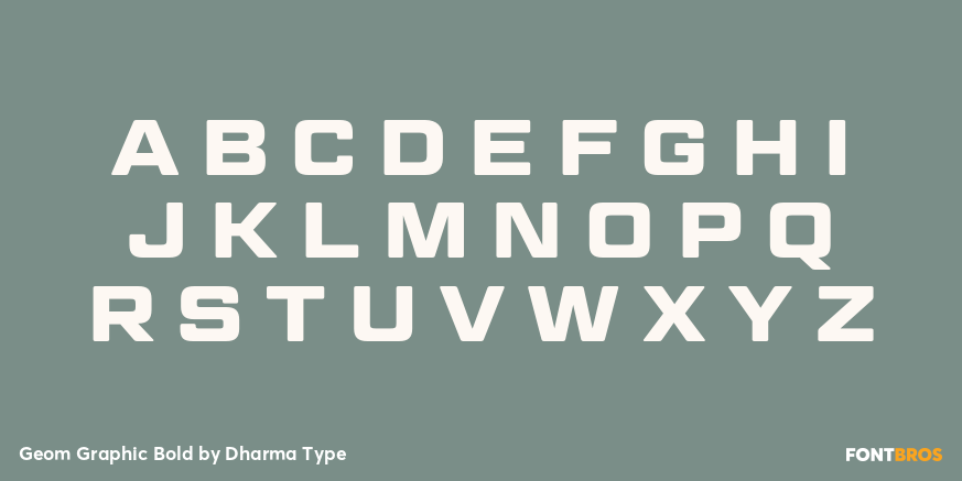 Geom Graphic Bold Font Poster #2