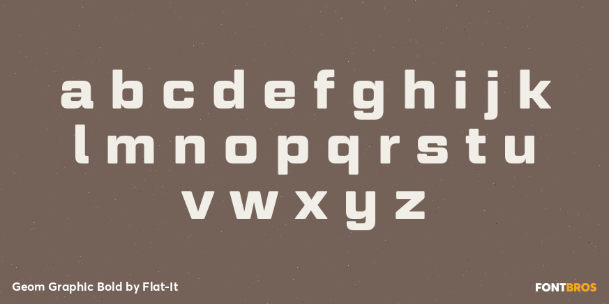 Geom Graphic Bold Font Poster #3