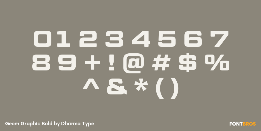 Geom Graphic Bold Font Poster #4