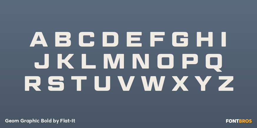 Geom Graphic Bold Font Poster #1