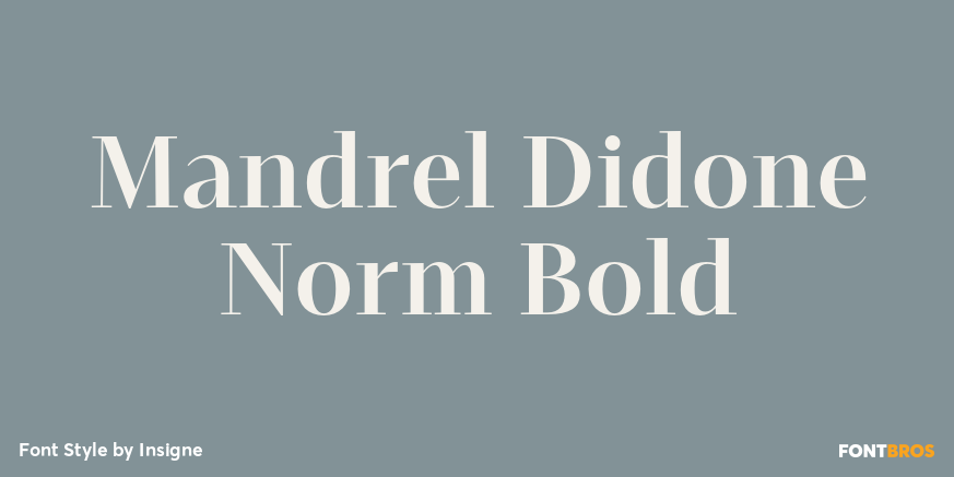 Mandrel Didone Norm Bold Font Poster #1