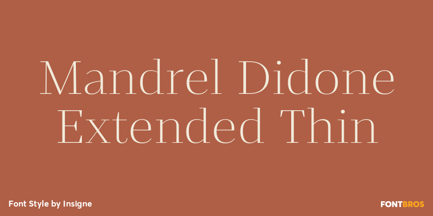 Mandrel Didone Extended Thin Font Poster #1