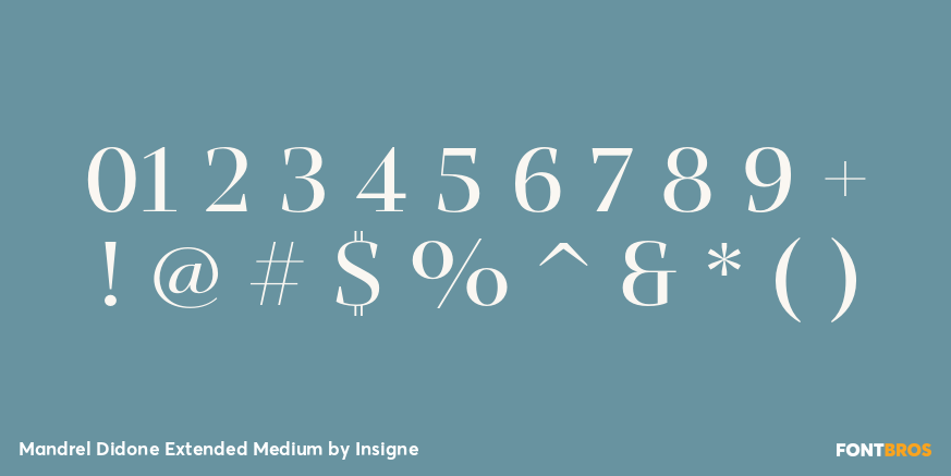 Mandrel Didone Extended Medium Font Poster #4