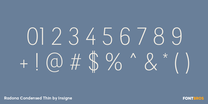 Radona Condensed Thin Font Poster #4
