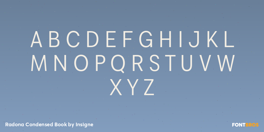 Radona Condensed Book Font Poster #2