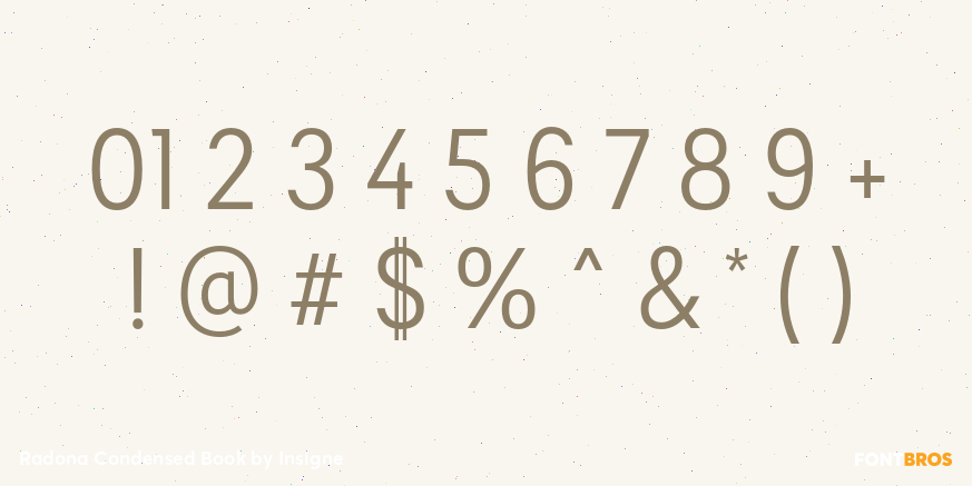 Radona Condensed Book Font Poster #4