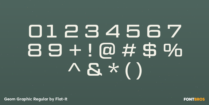 Geom Graphic Regular Font Poster #1