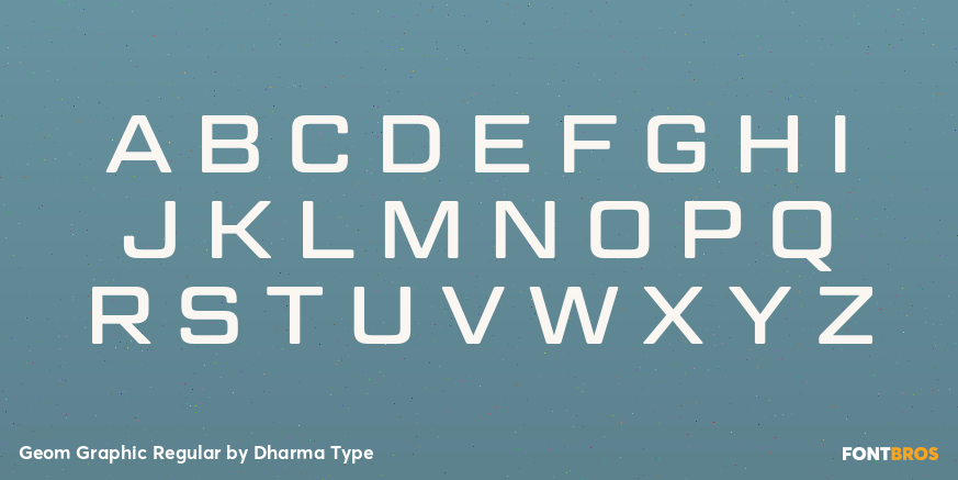 Geom Graphic Regular Font Poster #2