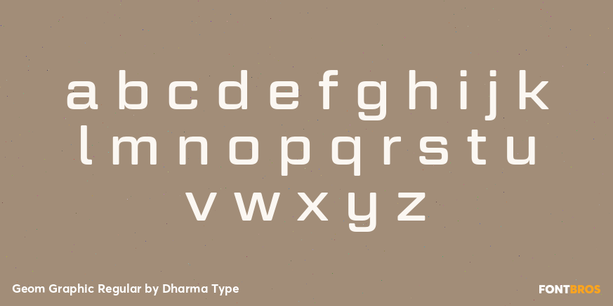 Geom Graphic Regular Font Poster #3