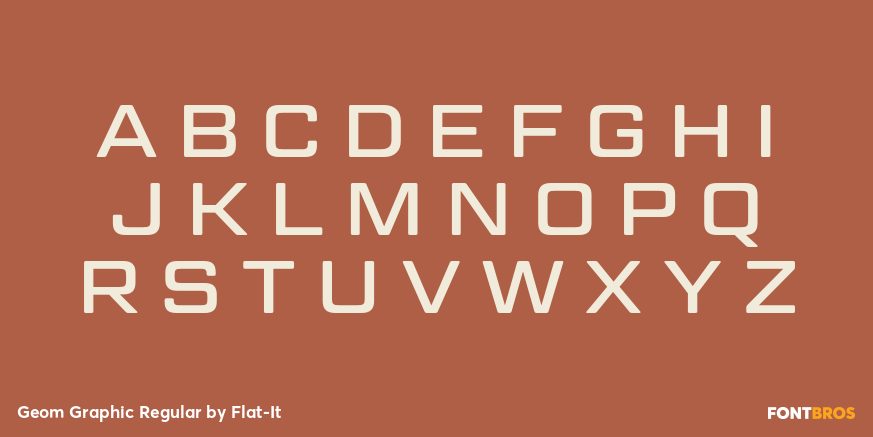 Geom Graphic Regular Font Poster #1