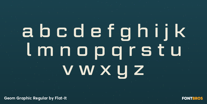 Geom Graphic Regular Font Poster #1