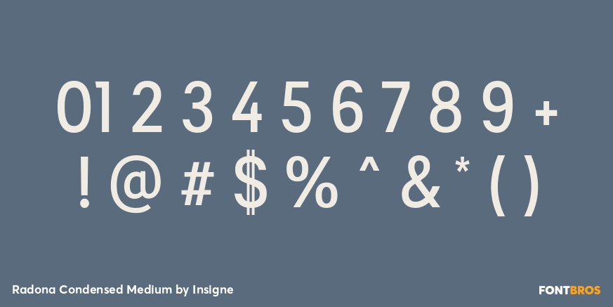 Radona Condensed Medium Font Poster #4
