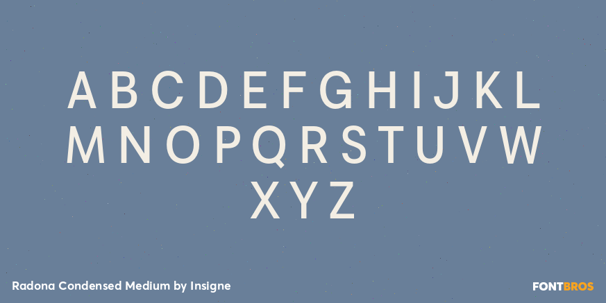 Radona Condensed Medium Font Poster #2