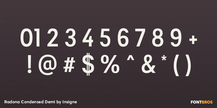 Radona Condensed Demi Font Poster #4
