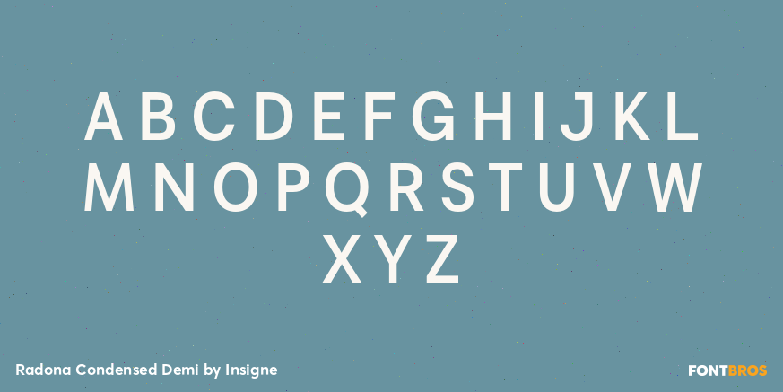 Radona Condensed Demi Font Poster #1