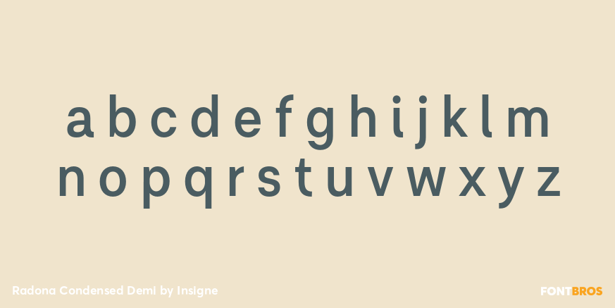 Radona Condensed Demi Font Poster #1